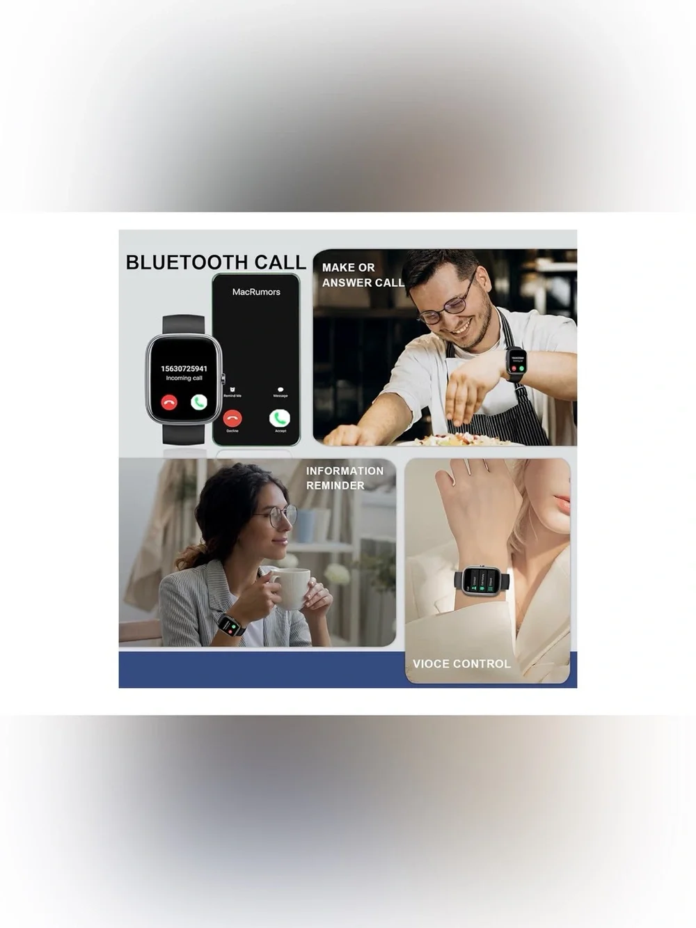 Smart Fitness Watch - Black